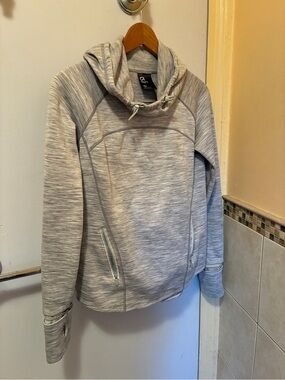 GAPFit Light Gray Striped Women's Running Hoodie NWOT